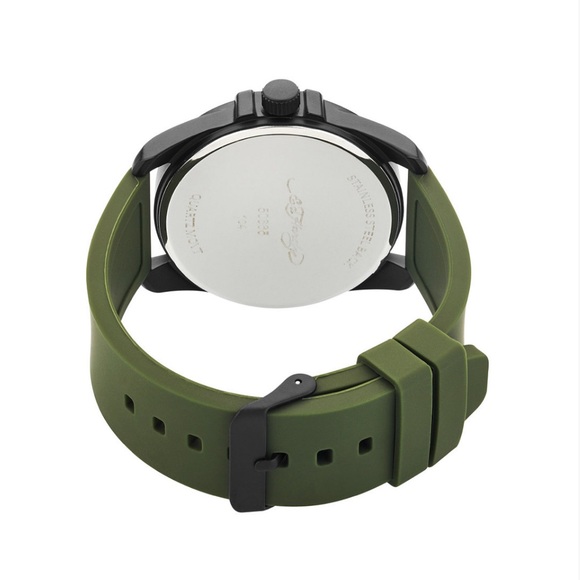 NEW Mens Army Green Silicone Band Ed Hardy Watch - Picture 5 of 7